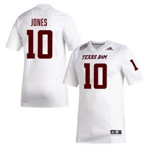 Men Marco Jones White Aggies #10 NCAA Jerseys 992758-478