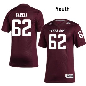 Youth Marcus Garcia Maroon TAMU #62 High School Jerseys 509225-466