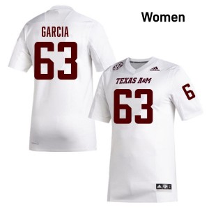 Women Marcus Garcia White Texas A&M University #62 2025-26 Jersey 335119-305