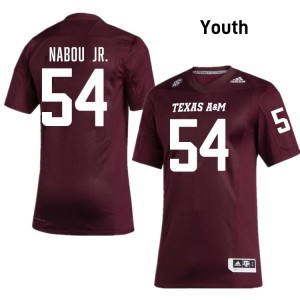 Youth Mark Nabou Jr. Maroon Texas A&M Aggies #54 High School Jersey 977138-578