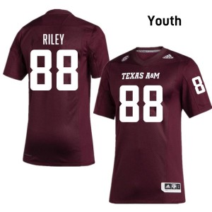Youth Micah Riley Maroon Texas A&M University #88 Replica Jerseys 398772-588