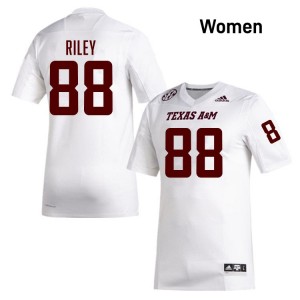 Women Micah Riley White Aggies #88 Stitched Jersey 822864-687