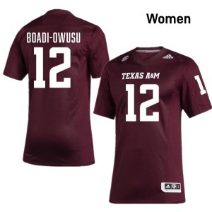 Women Nana Boadi-Owusu Maroon TAMU #12 Game Jerseys 745431-343