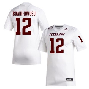 Men Nana Boadi-Owusu White Texas A&M #12 High School Jersey 223141-796