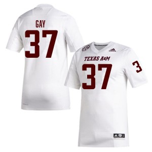 Men Peyton Gay White TAMU #37 2025 Jersey 797166-526