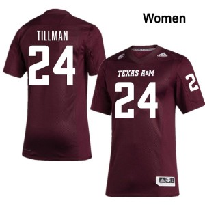 Women Ramarian Tillman Maroon Texas A&M University #24 Alumni Jerseys 721862-359