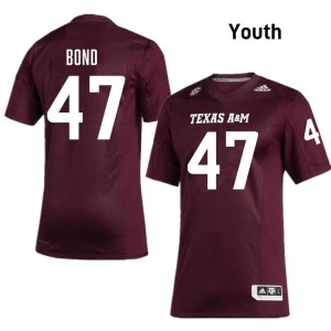 Youth Randy Bond Maroon Aggies #47 Game Jerseys 970821-636