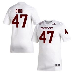 Men Randy Bond White TAMU #47 University Jersey 846531-232