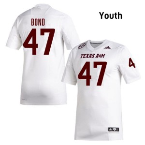 Youth Randy Bond White Aggies #47 High School Jerseys 710284-687