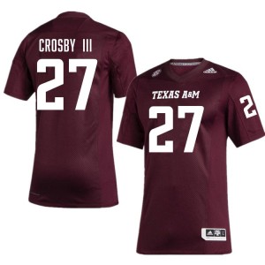 Men Ronnie Crosby III Maroon TAMU #27 High School Jersey 272586-392