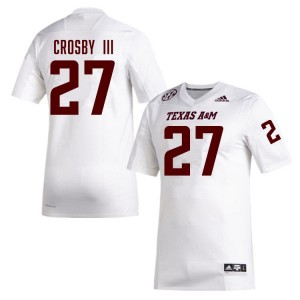 Men Ronnie Crosby III White Aggies #27 2025-26 Jerseys 727965-578