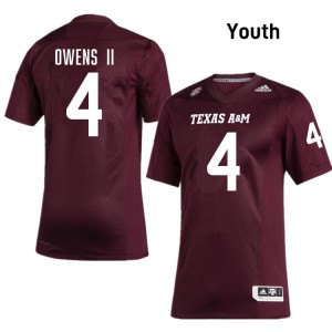Youth Rueben Owens II Maroon TAMU #4 Alumni Jersey 517708-551