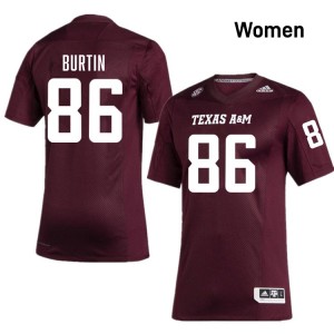 Women Ryan Burtin Maroon Aggies #86 2025 Jerseys 887748-548
