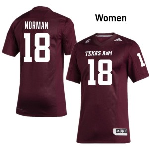 Women TK Norman Maroon Aggies #18 2025 Jerseys 335824-634