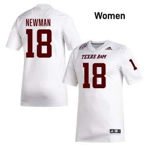 Women TK Norman White Aggies #18 Player Jersey 491595-157