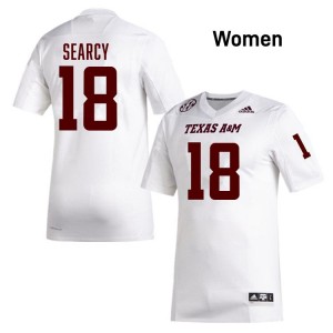 Women T.J. Searcy White Texas A&M University #18 2025-26 Jersey 651177-482