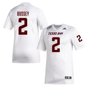 Men Terry Bussey White Texas A&M #2 Player Jersey 879877-856