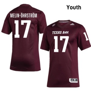Youth Theo Melin Ohrstrom Maroon TAMU #17 Embroidery Jersey 538724-236