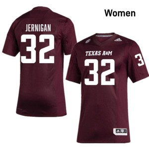 Women Tristan Jernigan Maroon Texas A&M #32 Alumni Jersey 266334-611