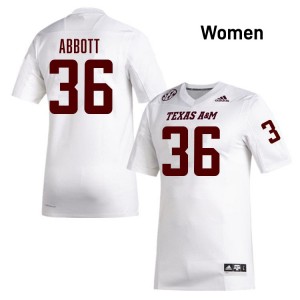 Women Truette Tumey White TAMU #36 University Jerseys 632864-450