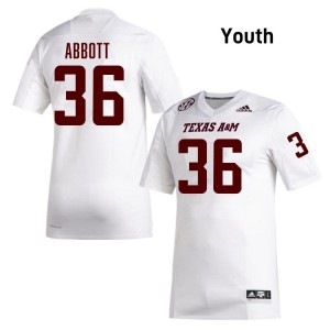 Youth Truette Tumey White TAMU #36 2025-26 Jersey 814462-803