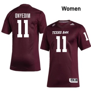 Women Tyler Onyedim Maroon Texas A&M #11 NCAA Jersey 570660-257