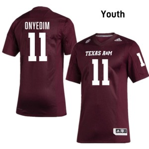 Youth Tyler Onyedim Maroon TAMU #11 2025-26 Jersey 156805-454