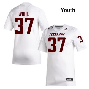 Youth Tyler White White TAMU #37 2025-26 Jerseys 271749-128