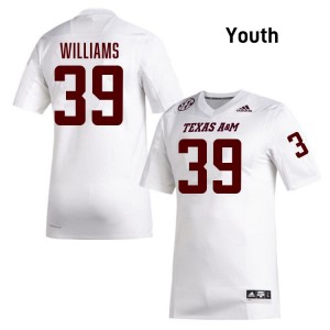 Youth Whitaker Williams White Aggies #39 2025-26 Jersey 440487-449