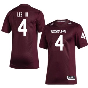 Men Will Lee III Maroon TAMU #4 Stitched Jerseys 608465-472