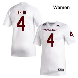Women Will Lee III White Texas A&M Aggies #4 Player Jerseys 230079-979